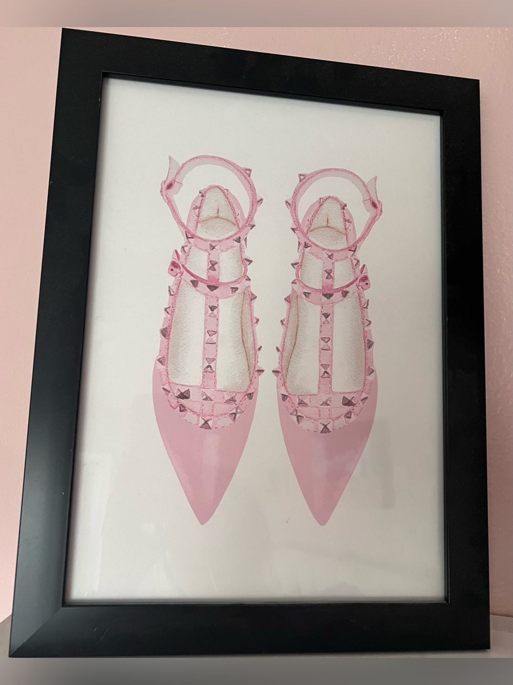 💖 Pink Shoes Framed Art 💖